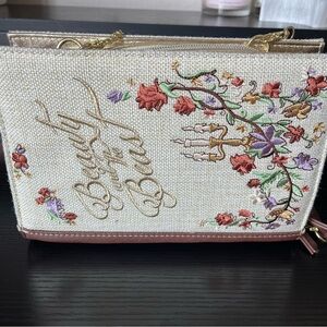 Embroidered Beauty and the Beast Book Danielle Nicole Women's Bag